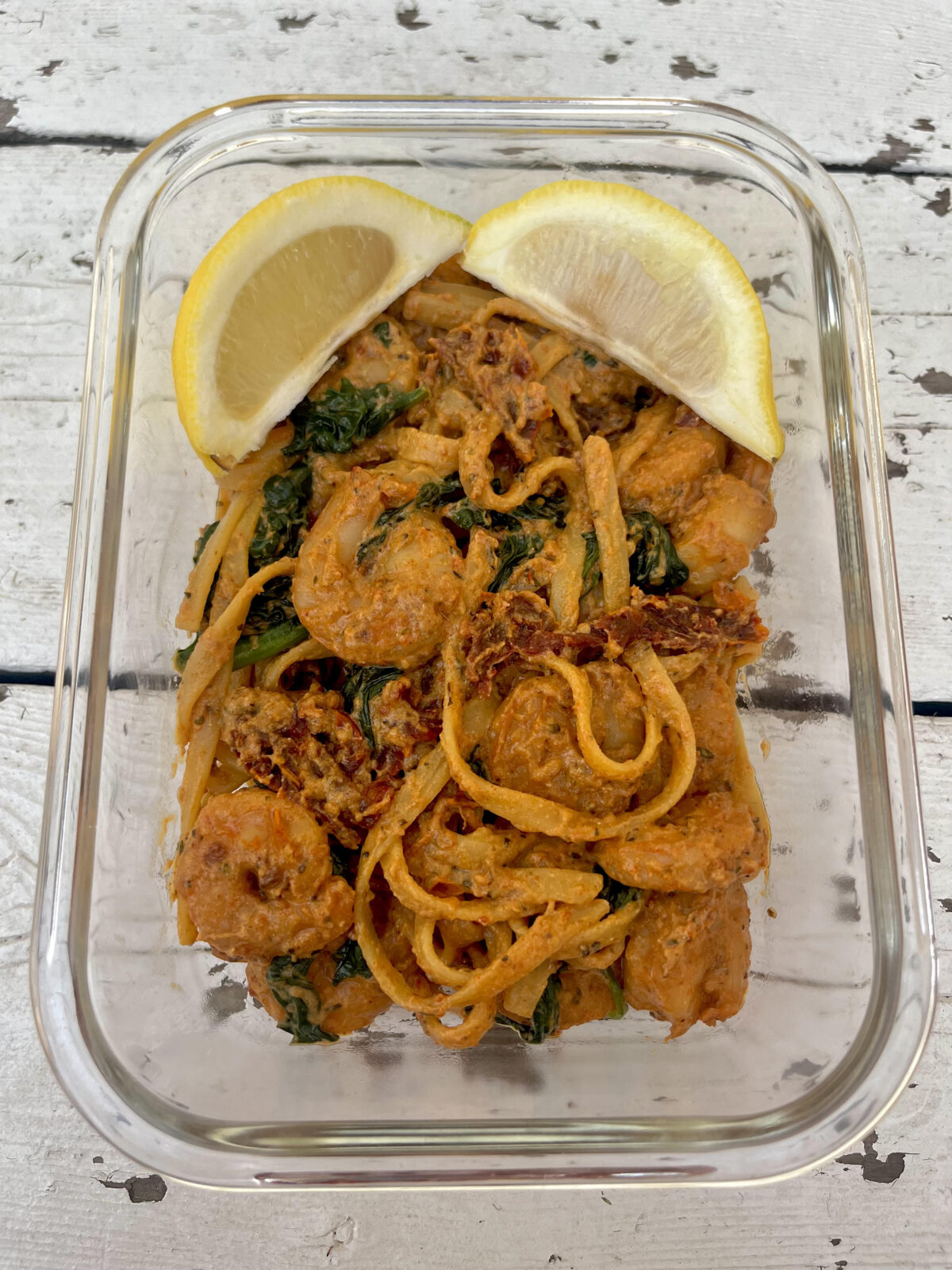 Sun-Dried Tomato Shrimp Linguine