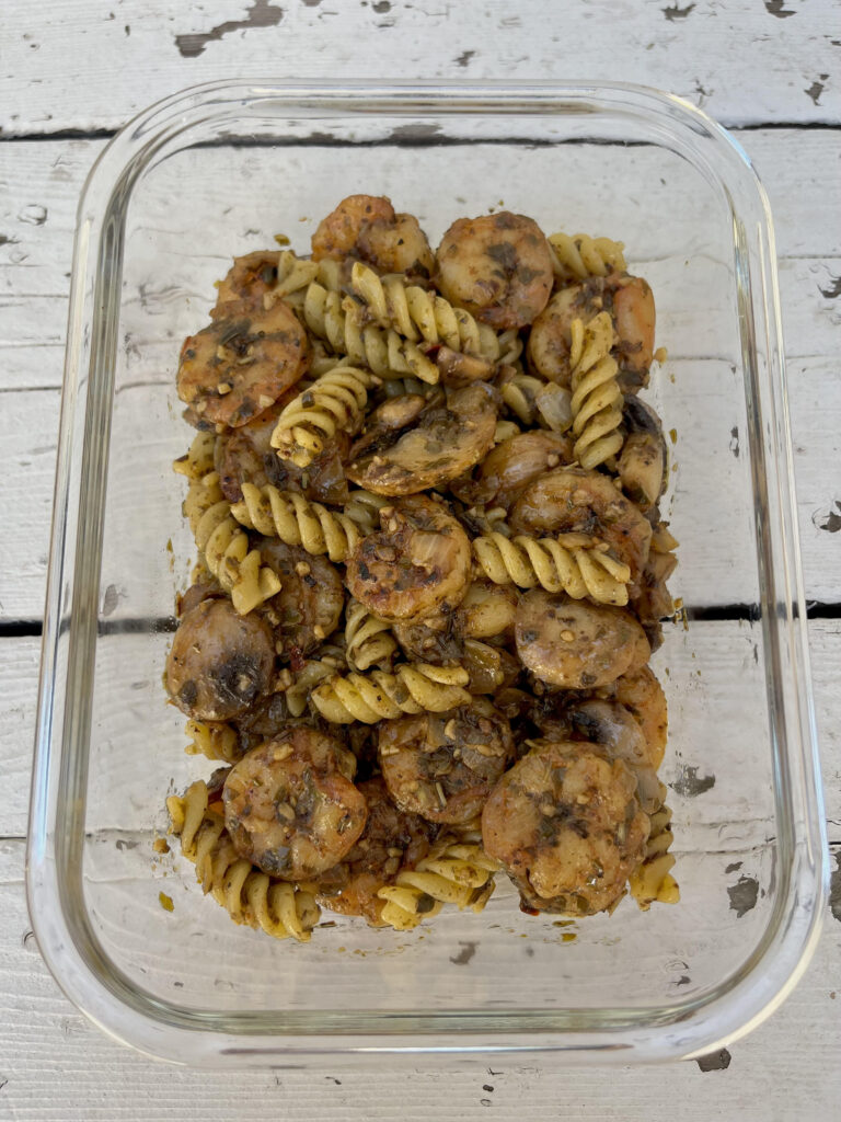 shrimp pesto pasta
