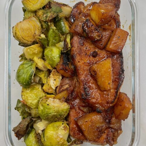 caramelized pineapple pork chops
