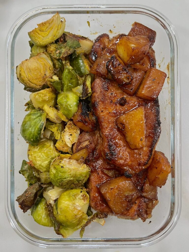 caramelized pineapple pork chops