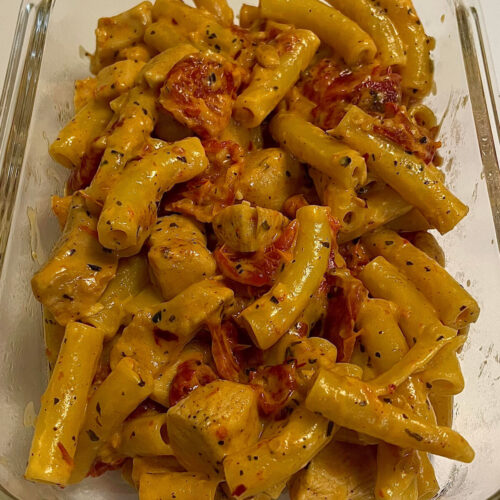 cheesy chicken sun dried tomato pasta