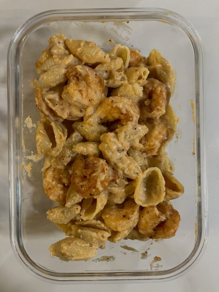 Garlic Butter Shrimp Mac & Cheese