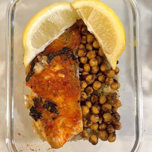 Glazed Harissa Tilapia Bowls