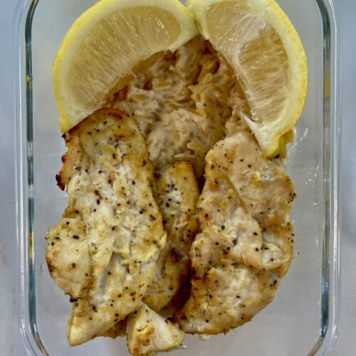 Lemon Pepper Chicken Orzo