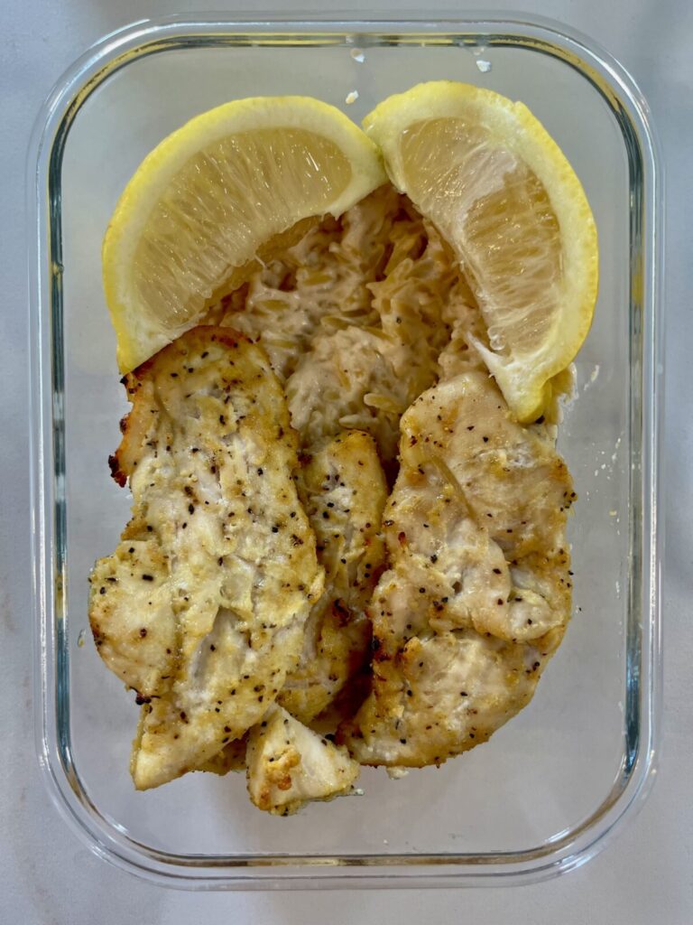 Lemon Pepper Chicken Orzo